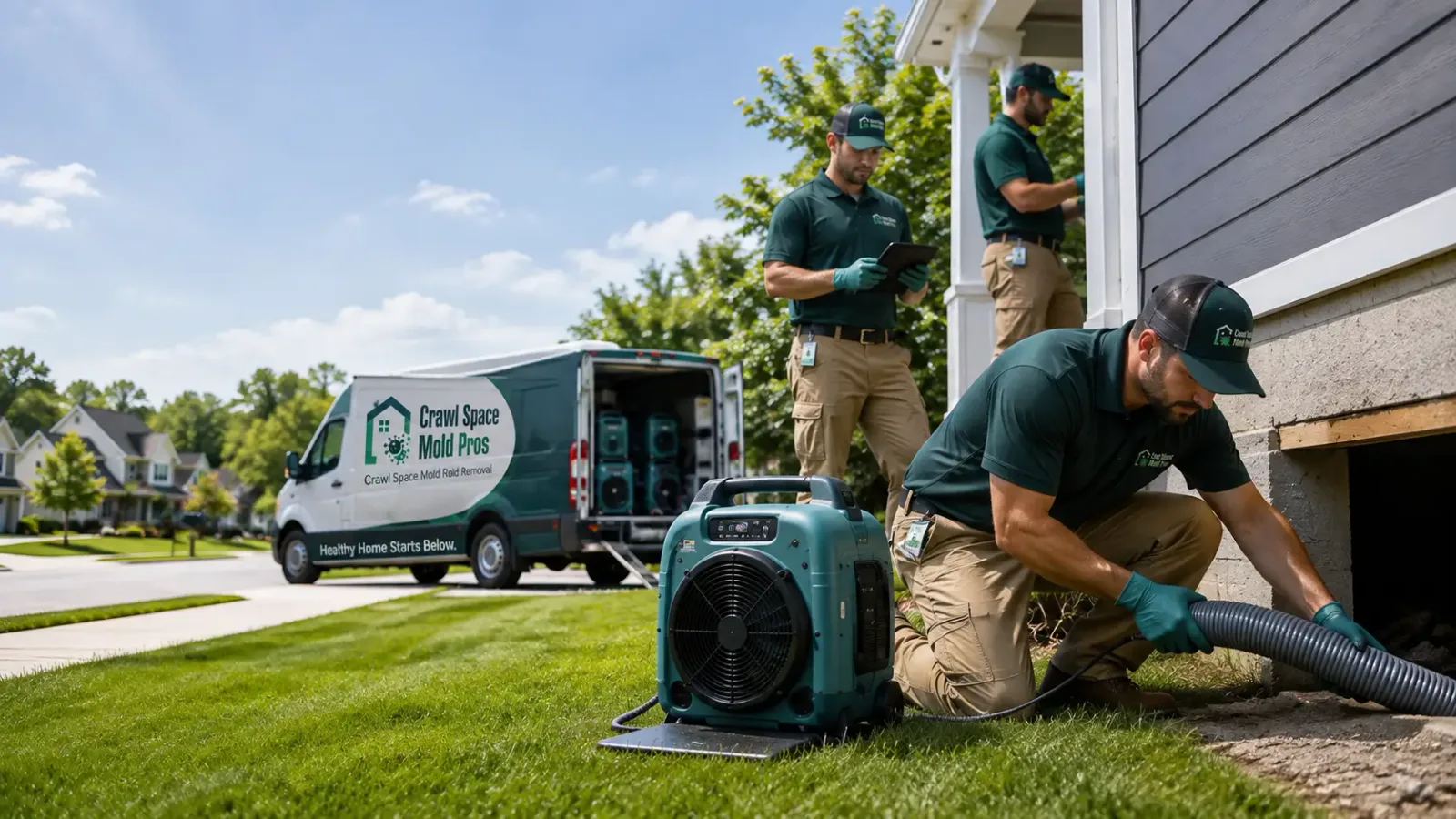 Crawl Space Mold Removal in Spruce, MI